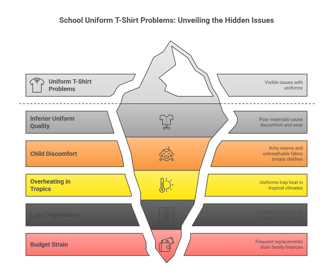 school uniform t-shirt