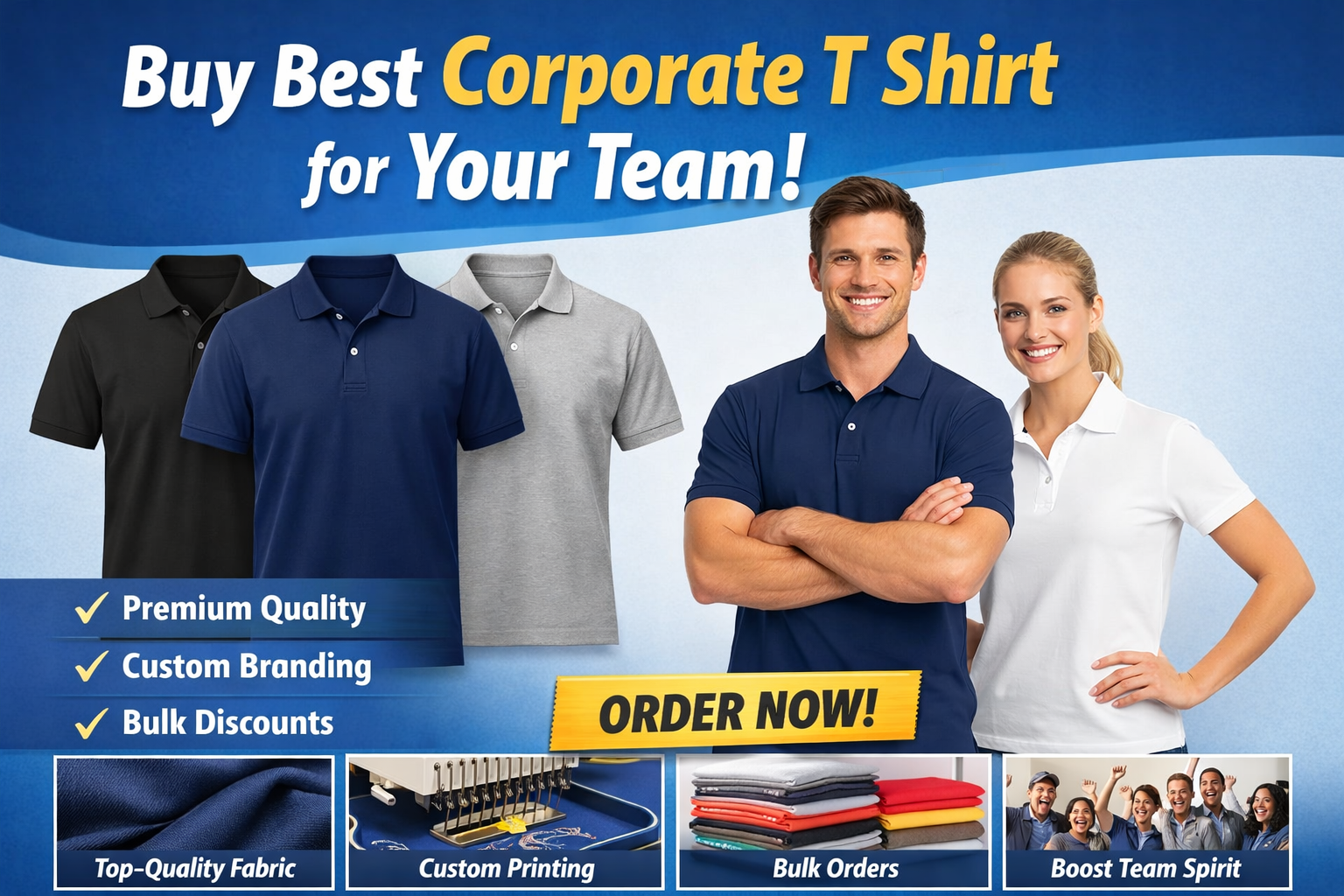 Buy best corporate T shirt – the intelligent choice of up-to-date teams